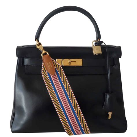 sac hermes noir vintage|vintage Hermes handbags.